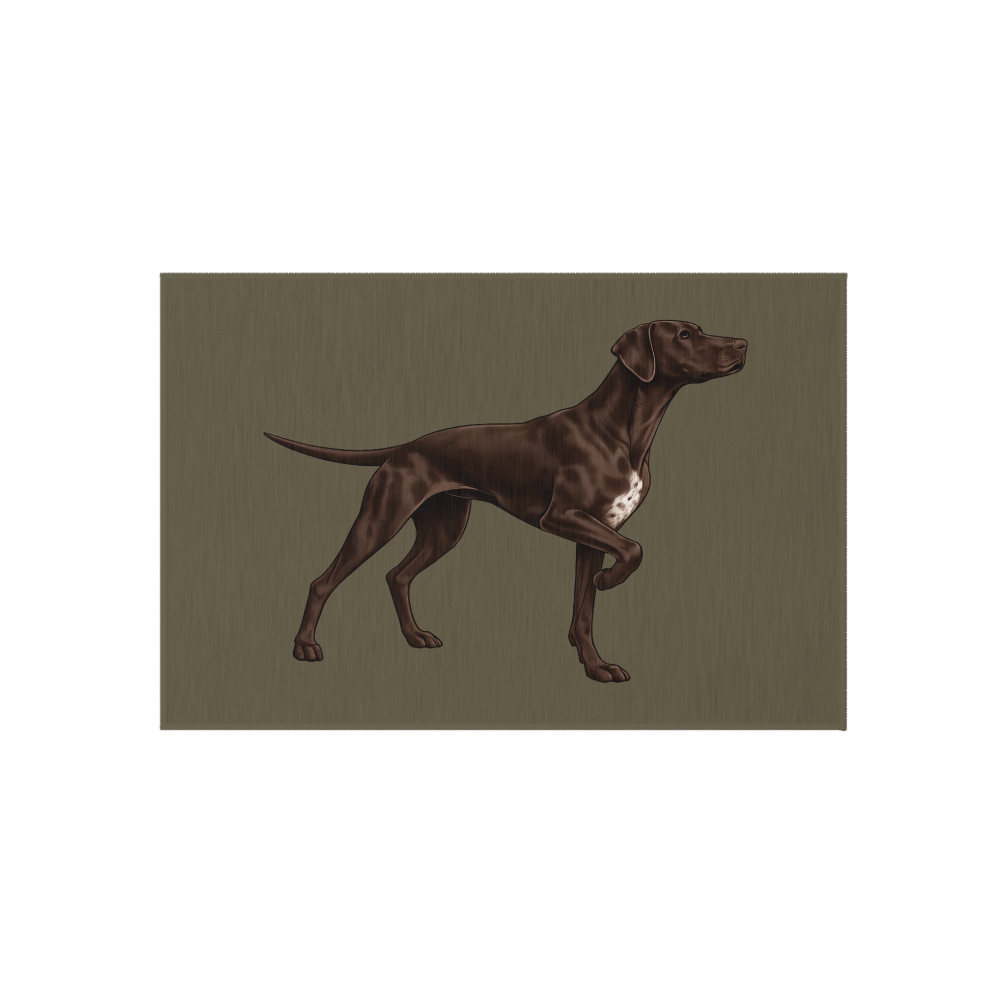French Pointer Dog Outdoor Rug — Durable Patio Doormat for Dog Lovers