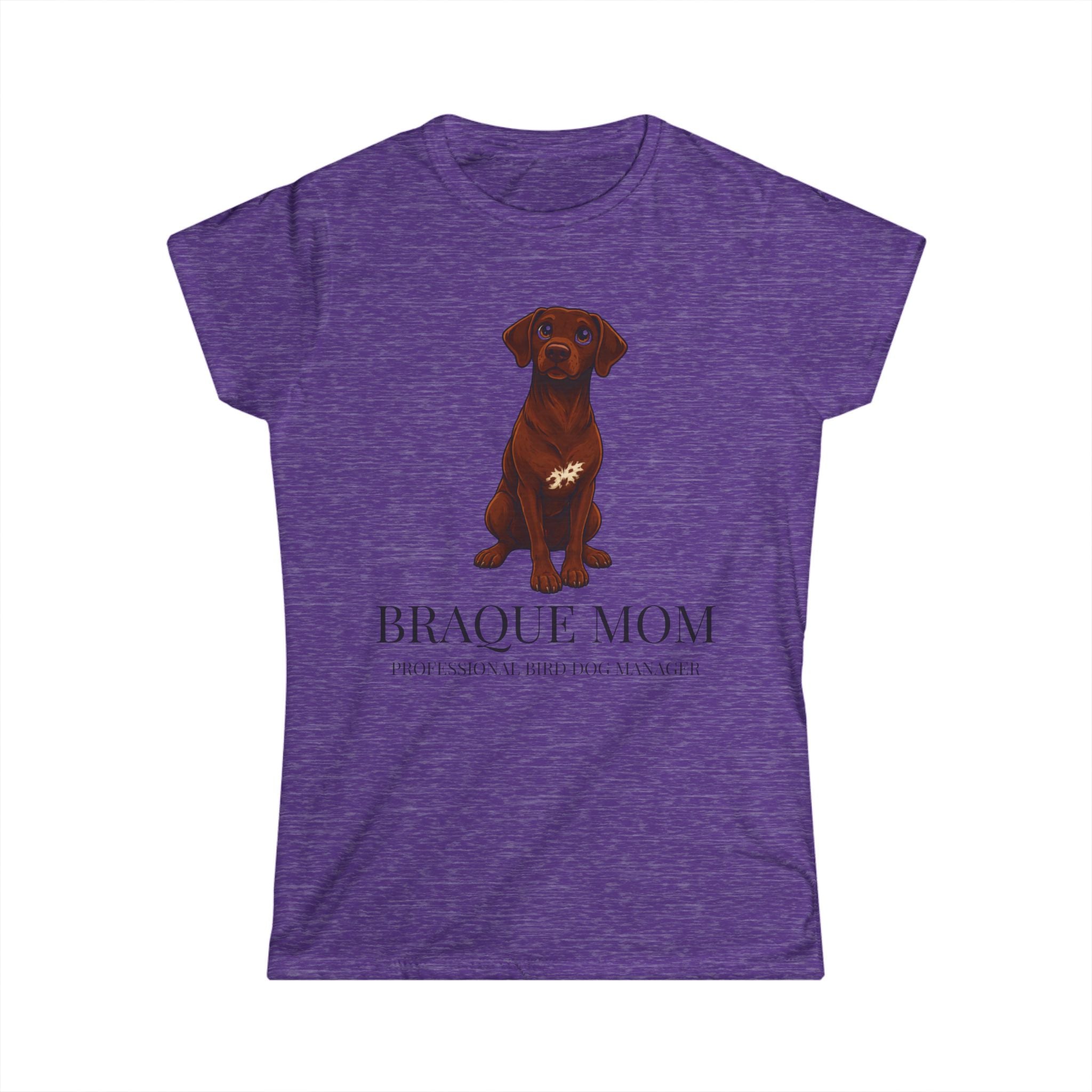Braque Mom T-Shirt — Cute Chocolate Braque Dog Mom Tee