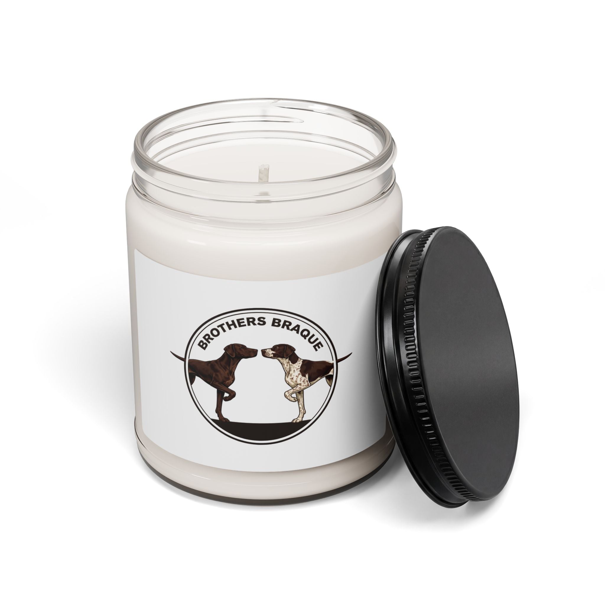 Brothers Braque Scented Soy Candle – 9oz Jar (Dog Lovers Gift)