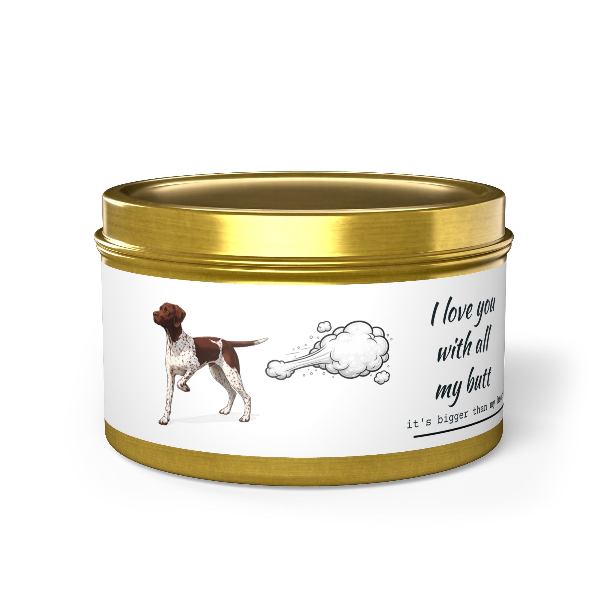 GSP Poof Candle — “I Love You With All My Butt” Funny Pet Gift