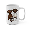 Brothers Braque Mug — Cute Duo 15oz Coffee Cup
