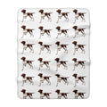 German Shorthaired Pointer Sherpa Blanket — Cozy Dog Print Throw for Pet Lovers