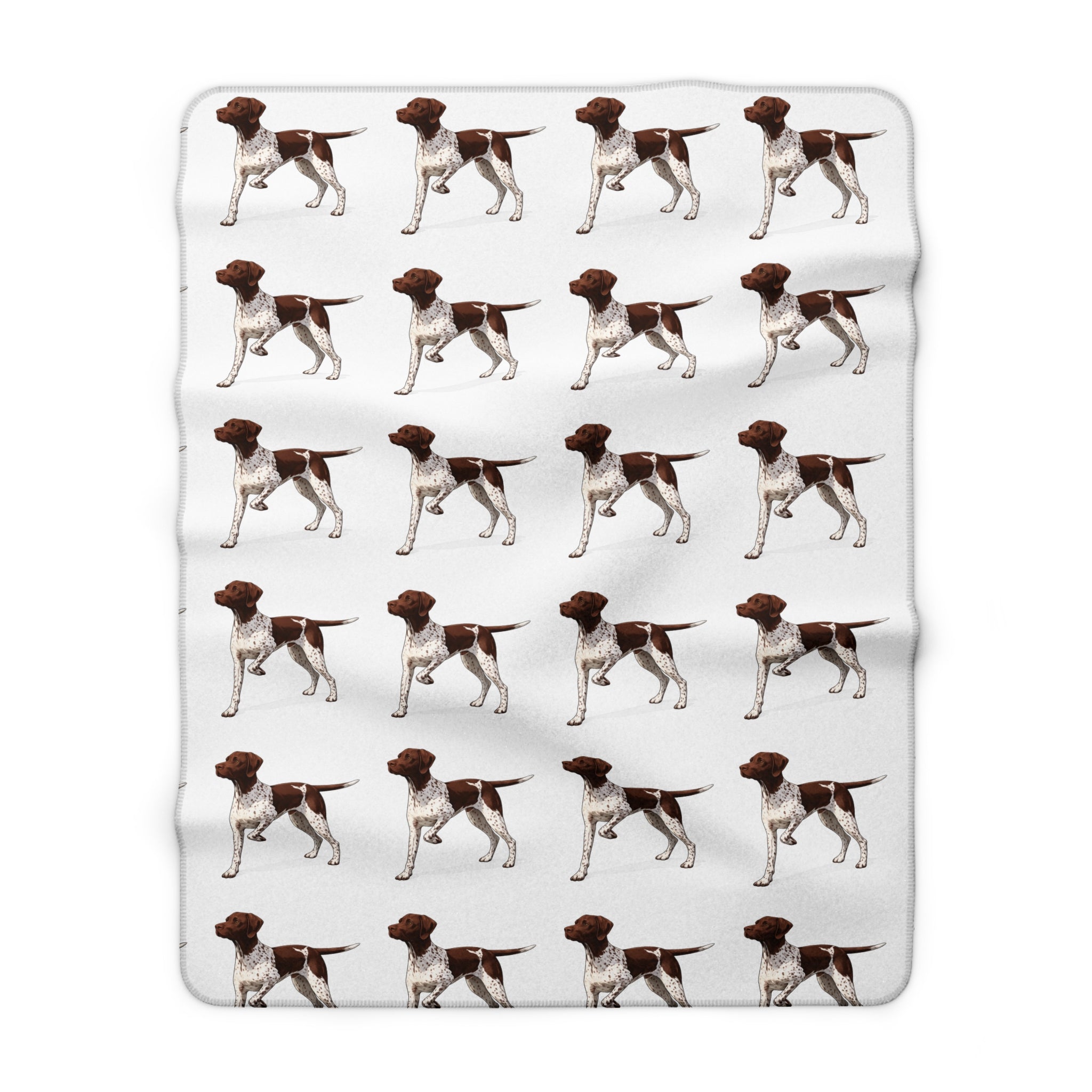 German Shorthaired Pointer Sherpa Blanket — Cozy Dog Print Throw for Pet Lovers