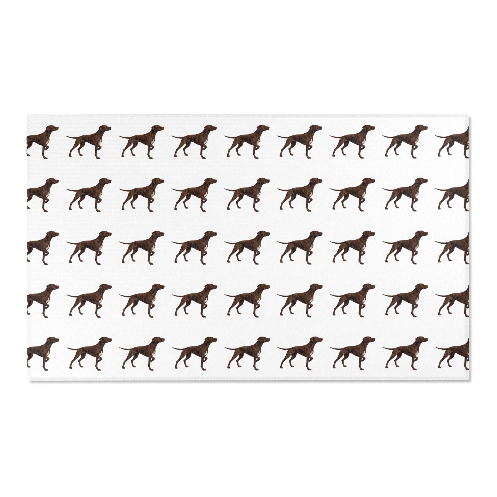 Solid Pointer Pattern Area Rug — Bird Dog Accent Rug for Home