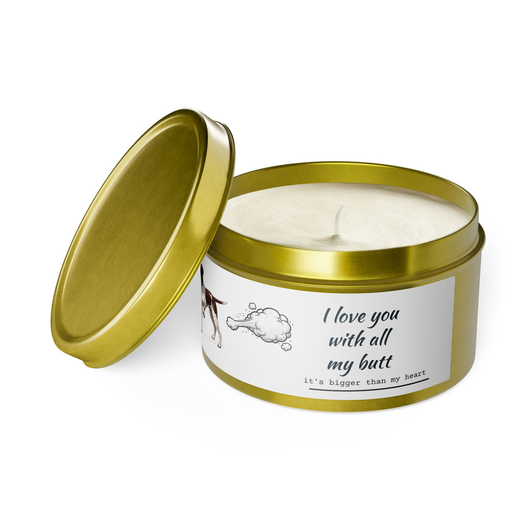 GSP Poof Candle — “I Love You With All My Butt” Funny Pet Gift