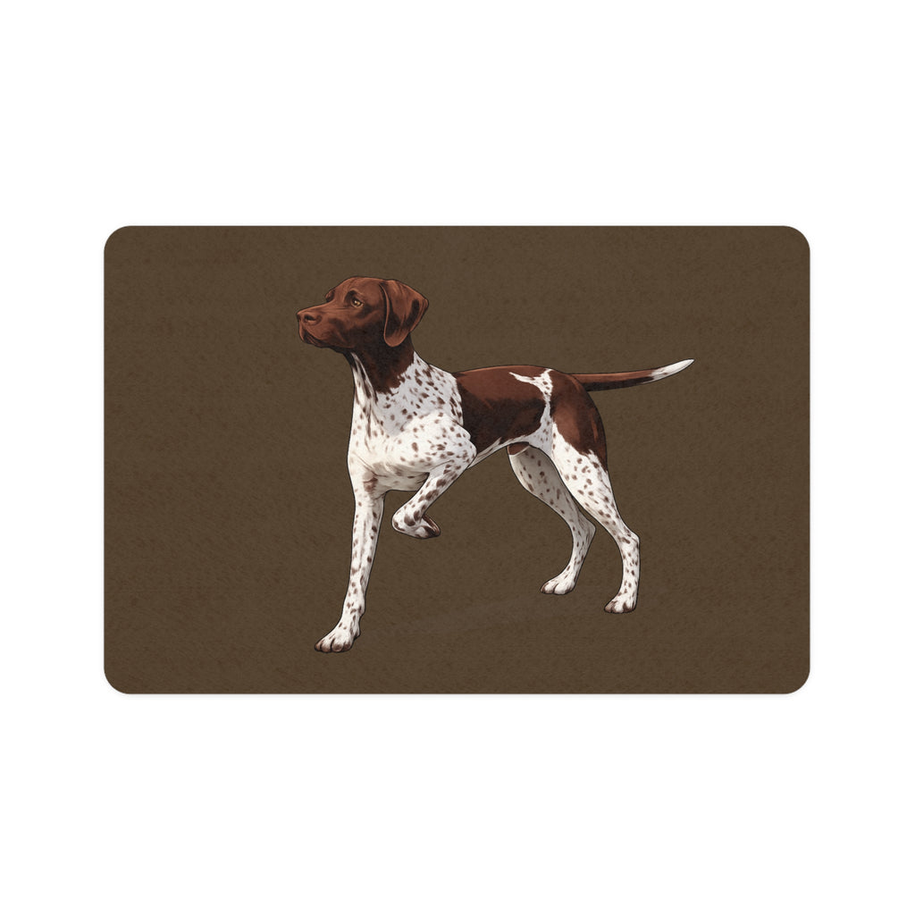 German Shorthaired Pointer Pet Food Mat — Non-Slip Dog Bowl Placemat (12x18)