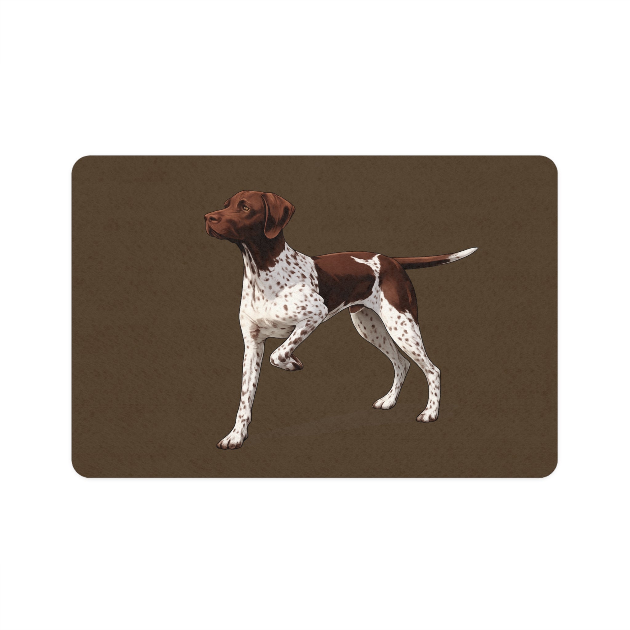 German Shorthaired Pointer Pet Food Mat — Non-Slip Dog Bowl Placemat (12x18)