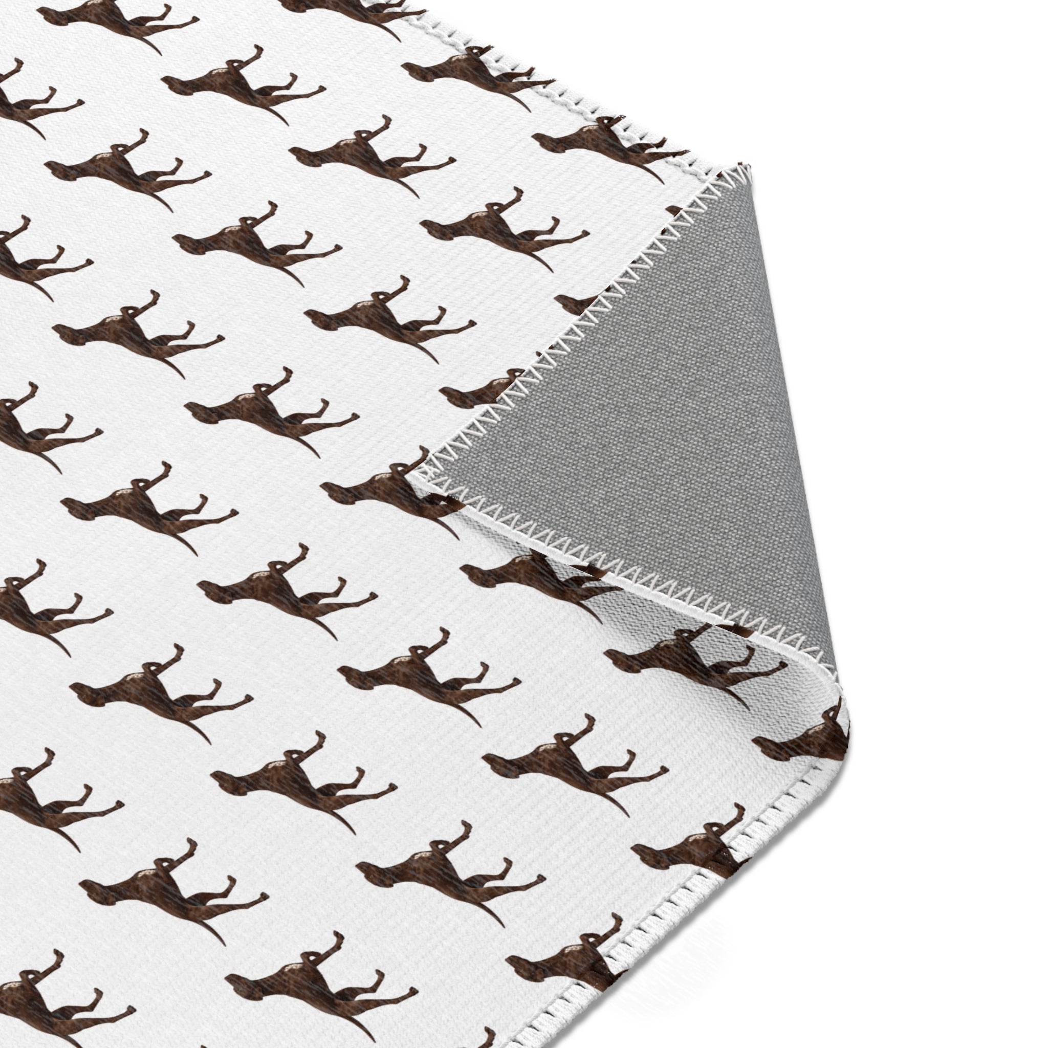 Solid Pointer Pattern Area Rug — Bird Dog Accent Rug for Home