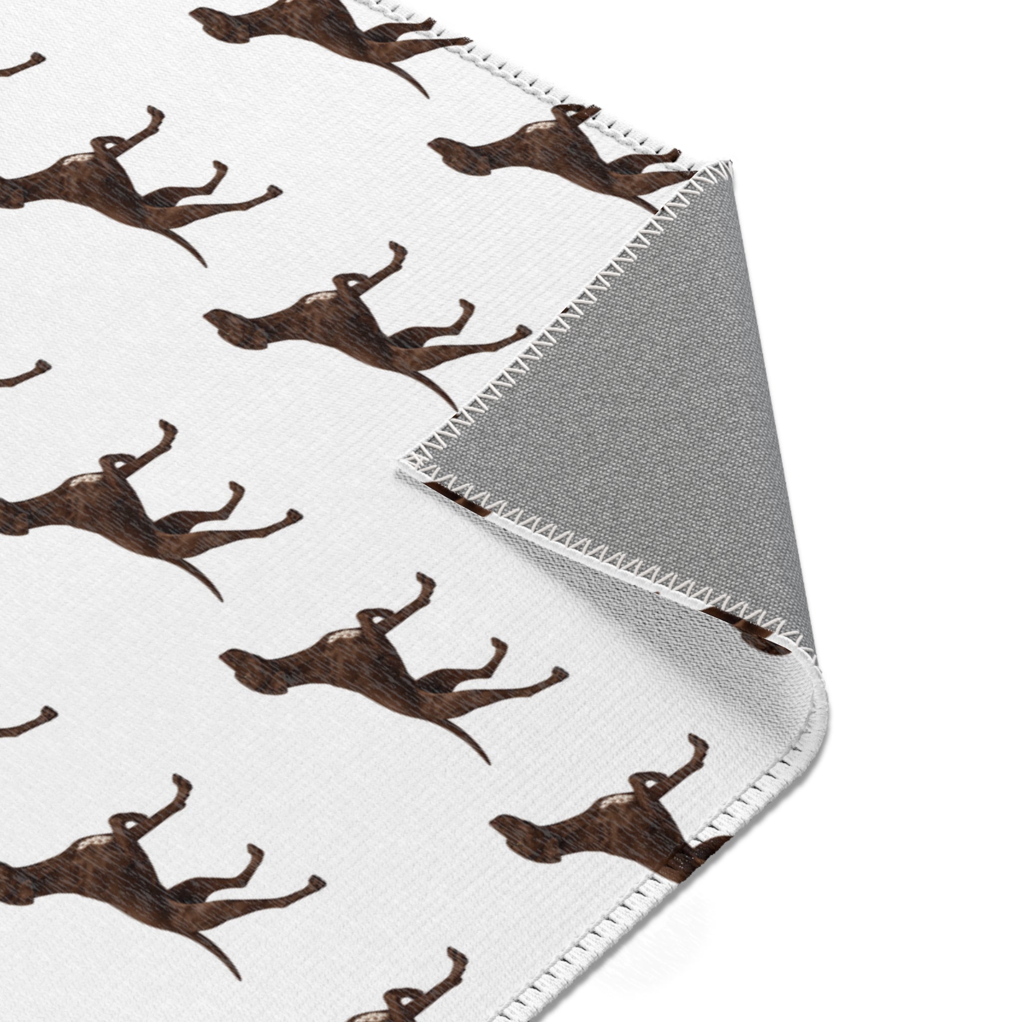 Solid Pointer Pattern Area Rug — Bird Dog Accent Rug for Home