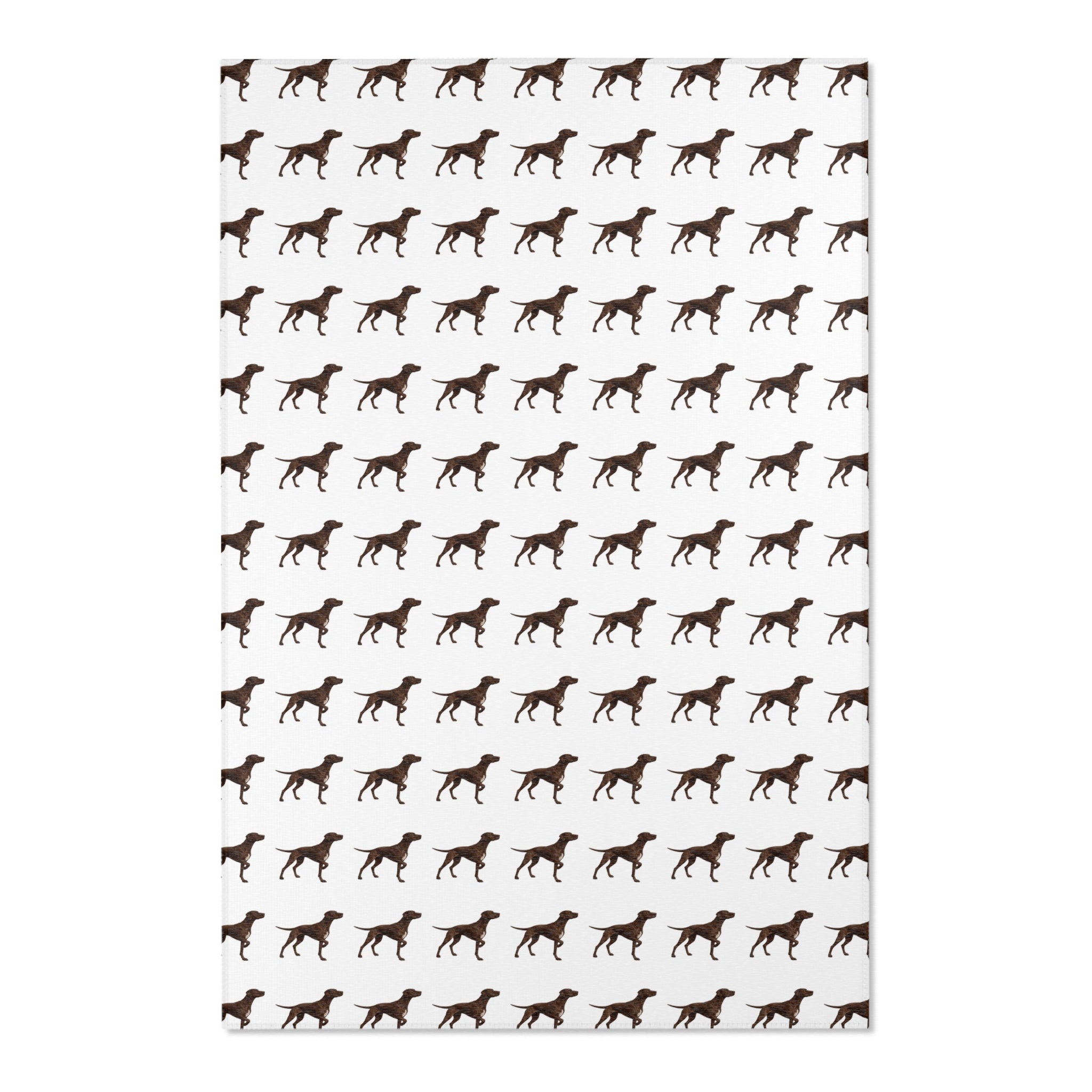Solid Pointer Pattern Area Rug — Bird Dog Accent Rug for Home
