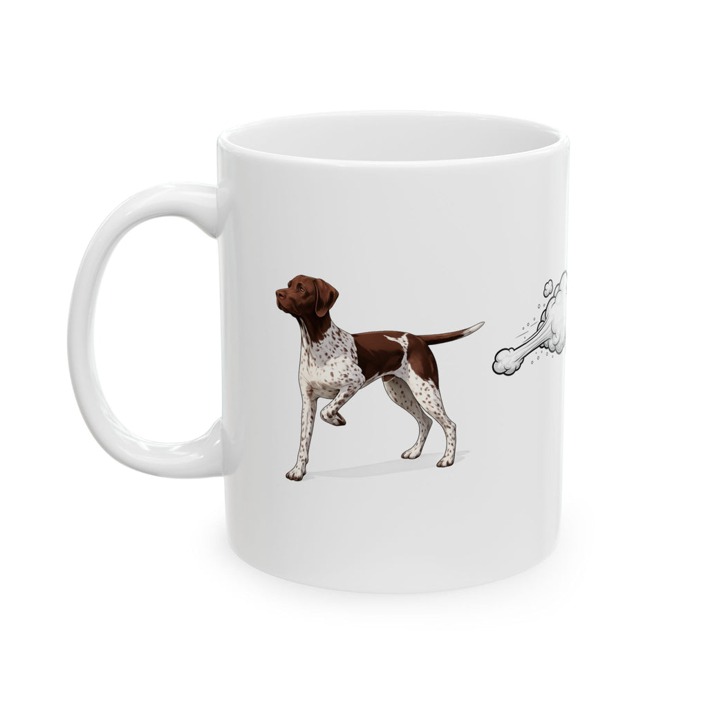 GSP Mom Coffee Mug - "I love you with all of my butt" Funny Pet Lover Ceramic Mug (11oz, 15oz)