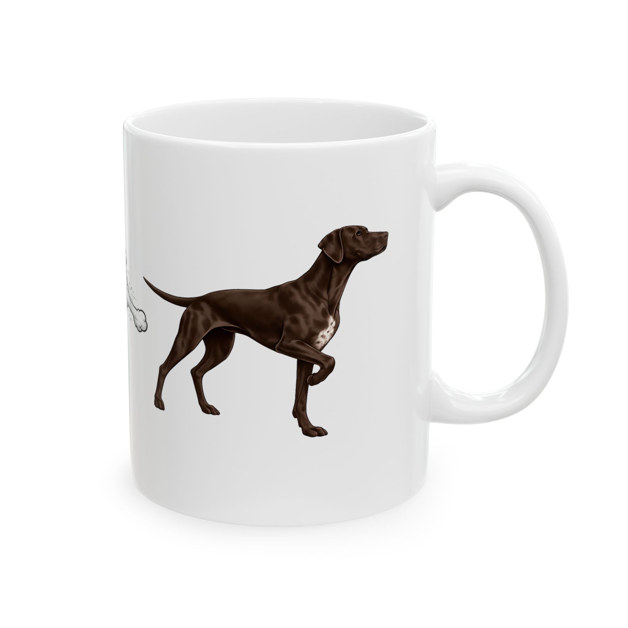 Pointer Fart Joke Mug — Funny Ceramic Coffee Cup for Dog Lovers (11oz & 15oz)