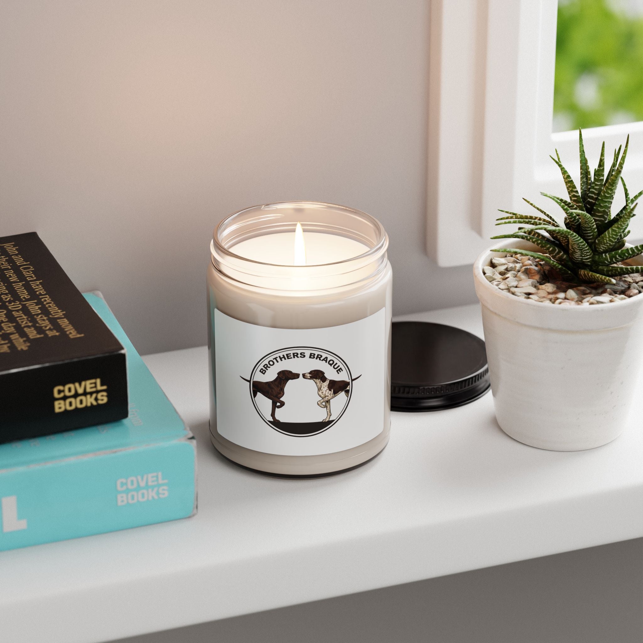 Brothers Braque Scented Soy Candle – 9oz Jar (Dog Lovers Gift)