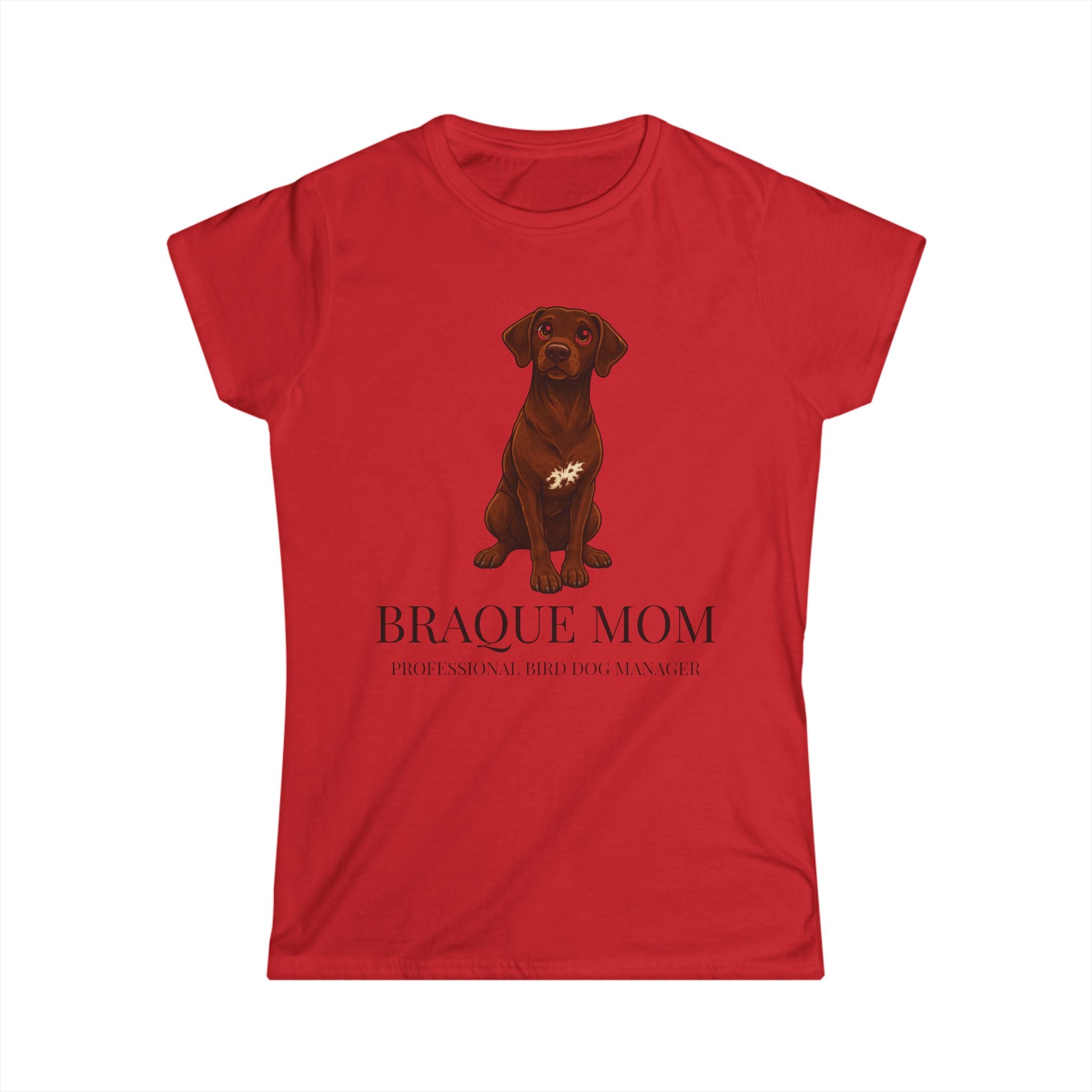 Braque Mom T-Shirt — Cute Chocolate Braque Dog Mom Tee