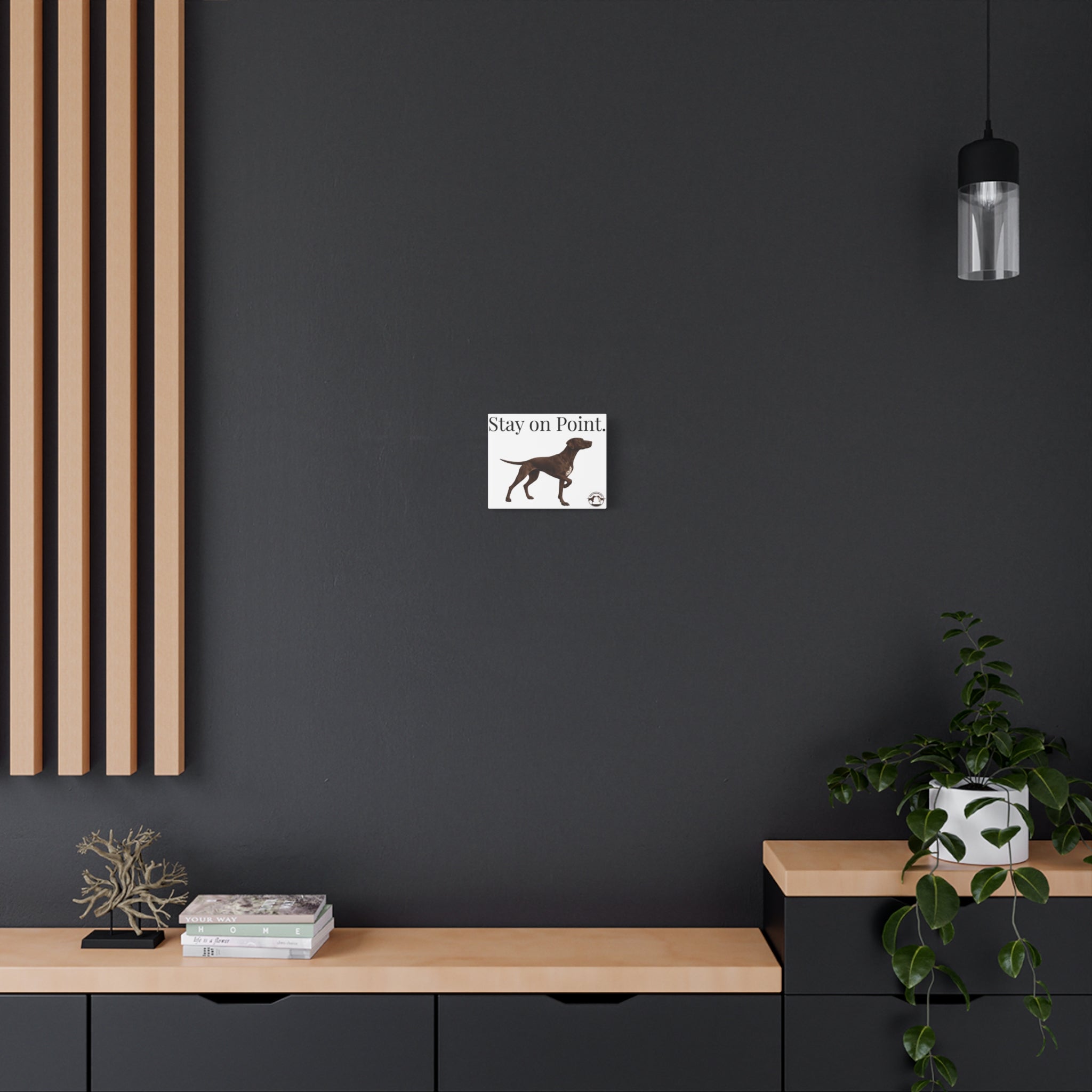 Stay on Point Braque Francais Canvas