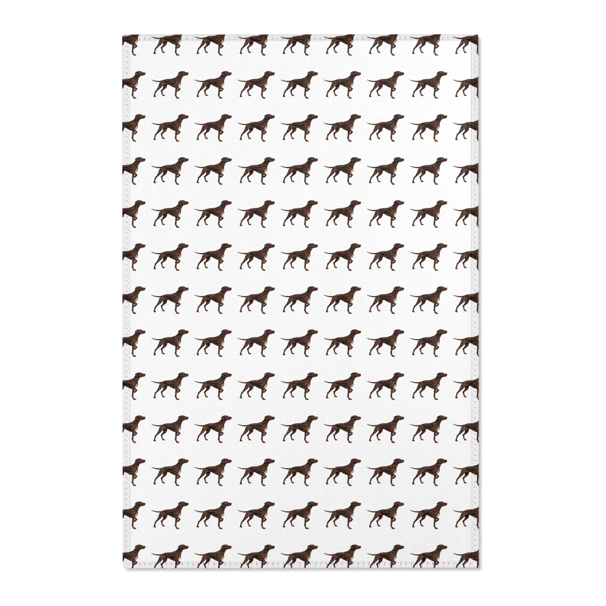 Solid Pointer Pattern Area Rug — Bird Dog Accent Rug for Home