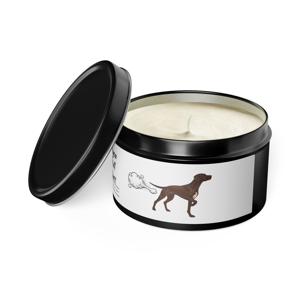 I Love You With All My Butt — Funny Dog Poof Tin Candle