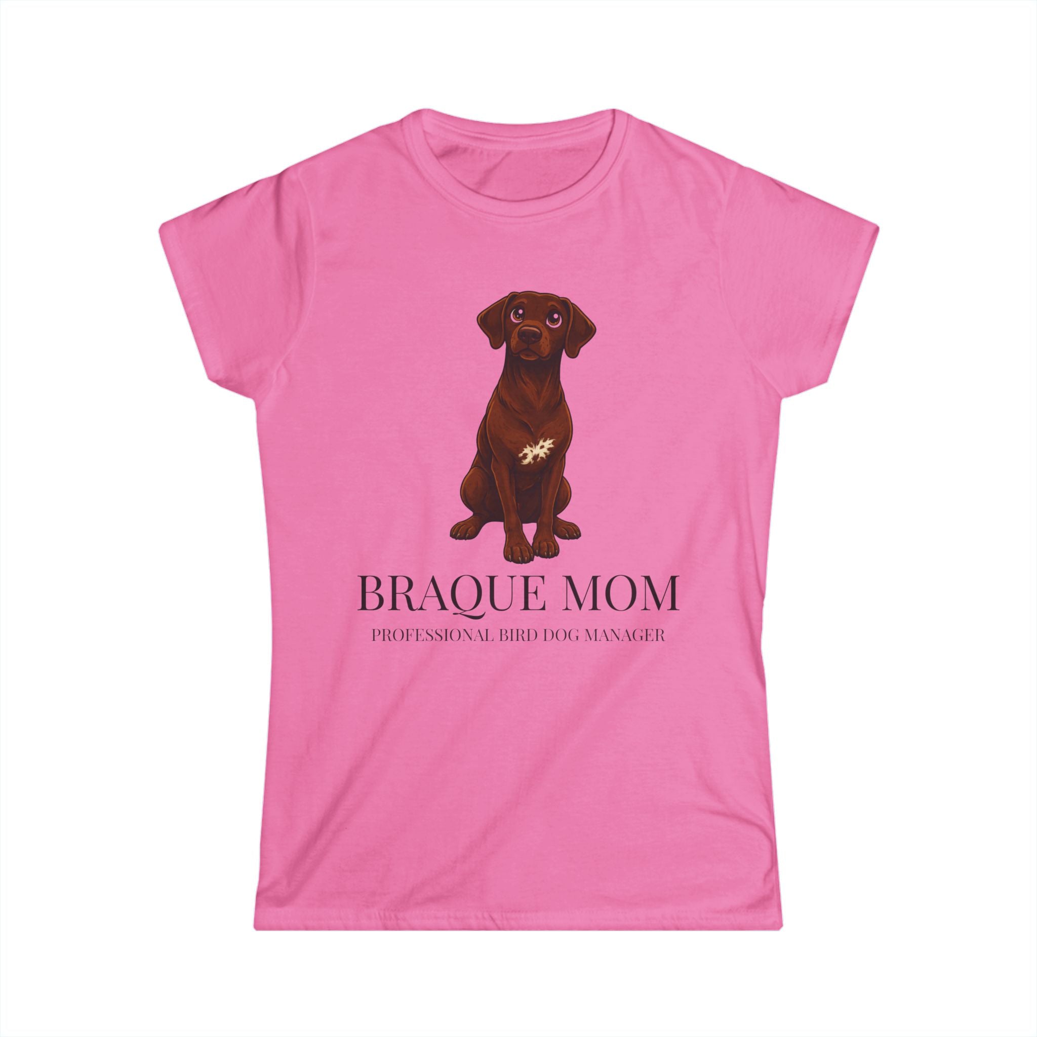 Braque Mom T-Shirt — Cute Chocolate Braque Dog Mom Tee