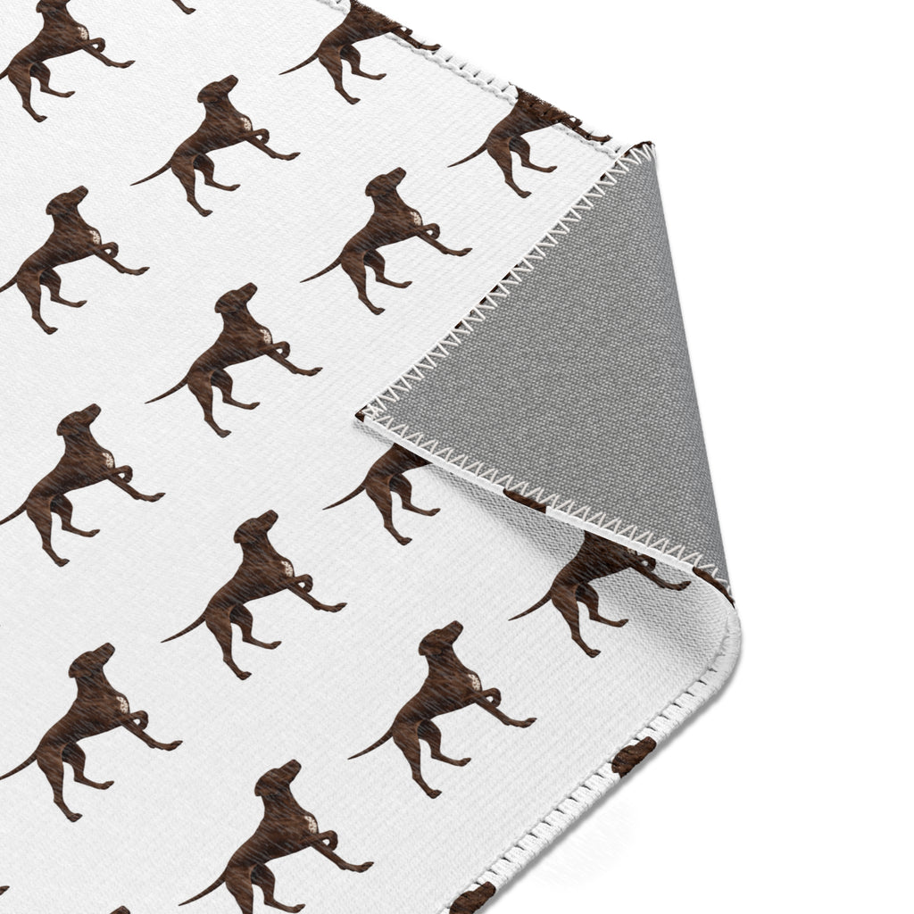 Solid Pointer Pattern Area Rug — Bird Dog Accent Rug for Home
