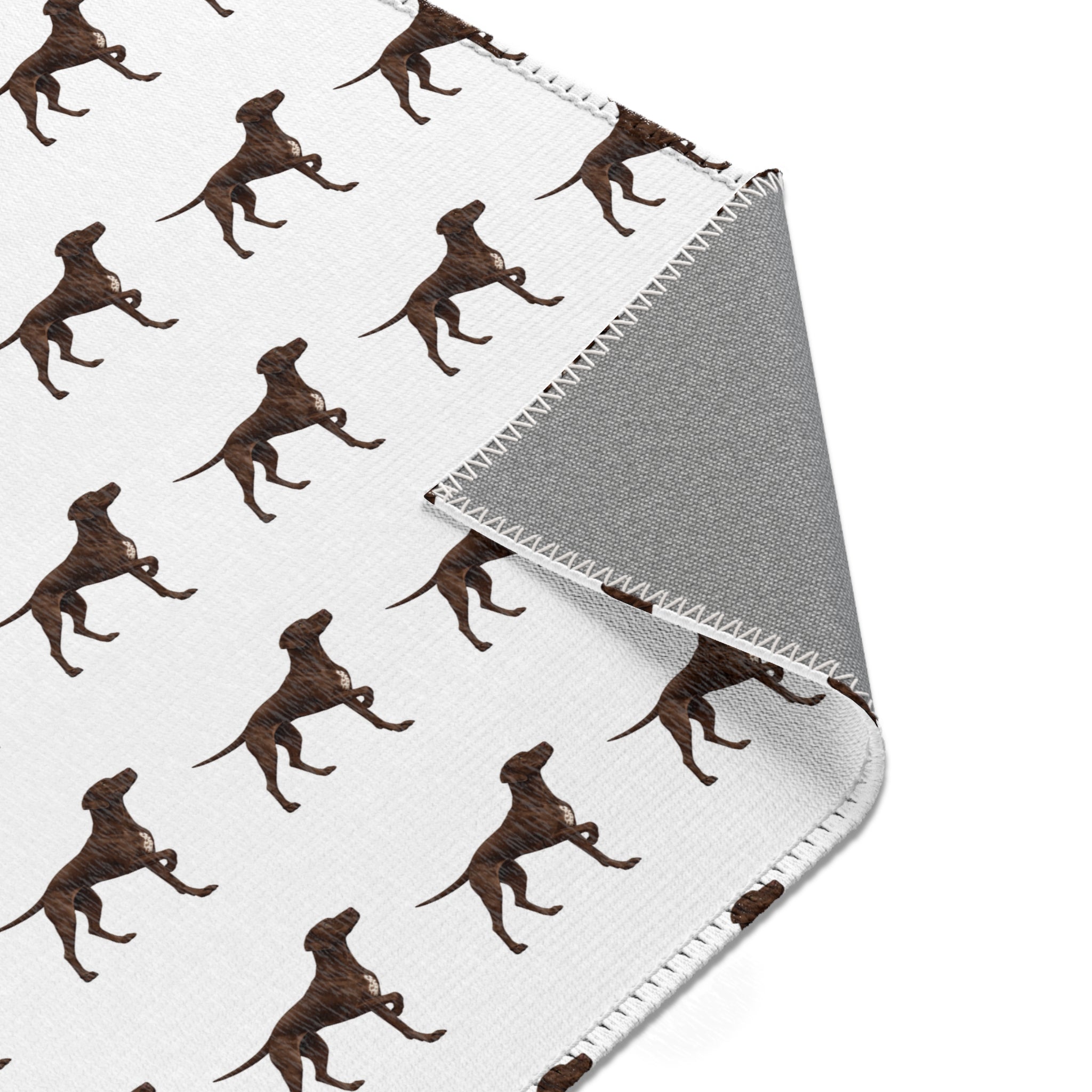 Solid Pointer Pattern Area Rug — Bird Dog Accent Rug for Home