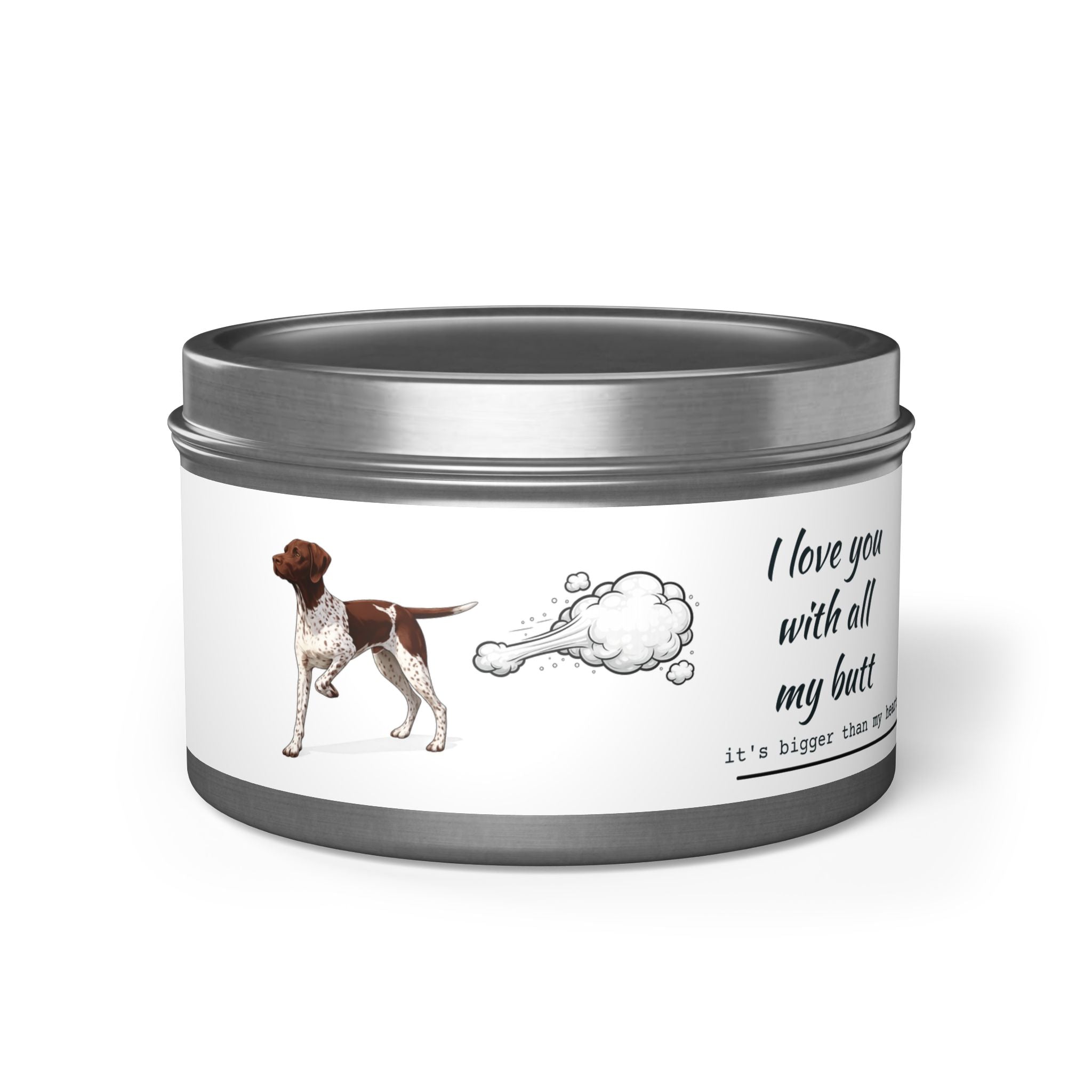 GSP Poof Candle — “I Love You With All My Butt” Funny Pet Gift