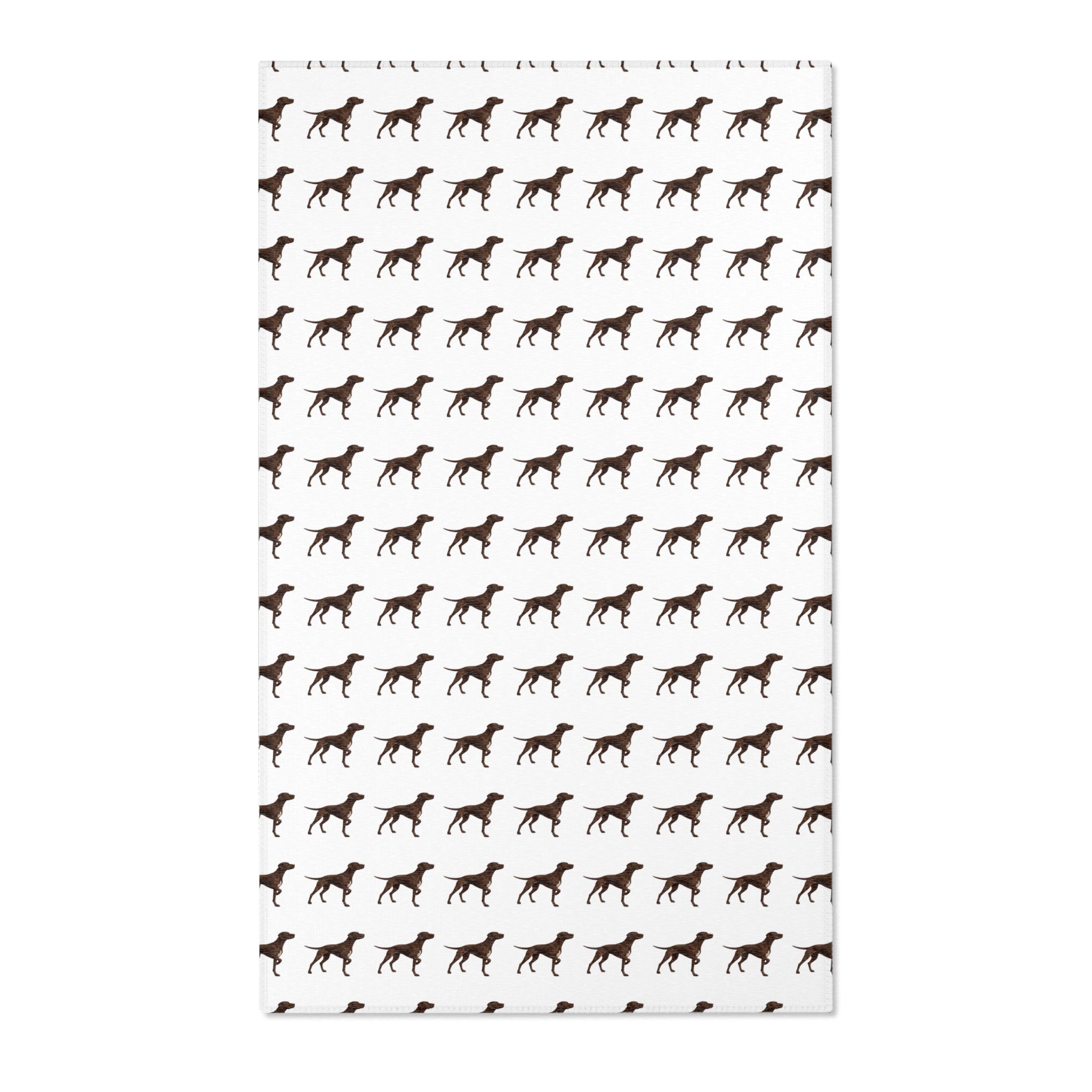 Solid Pointer Pattern Area Rug — Bird Dog Accent Rug for Home