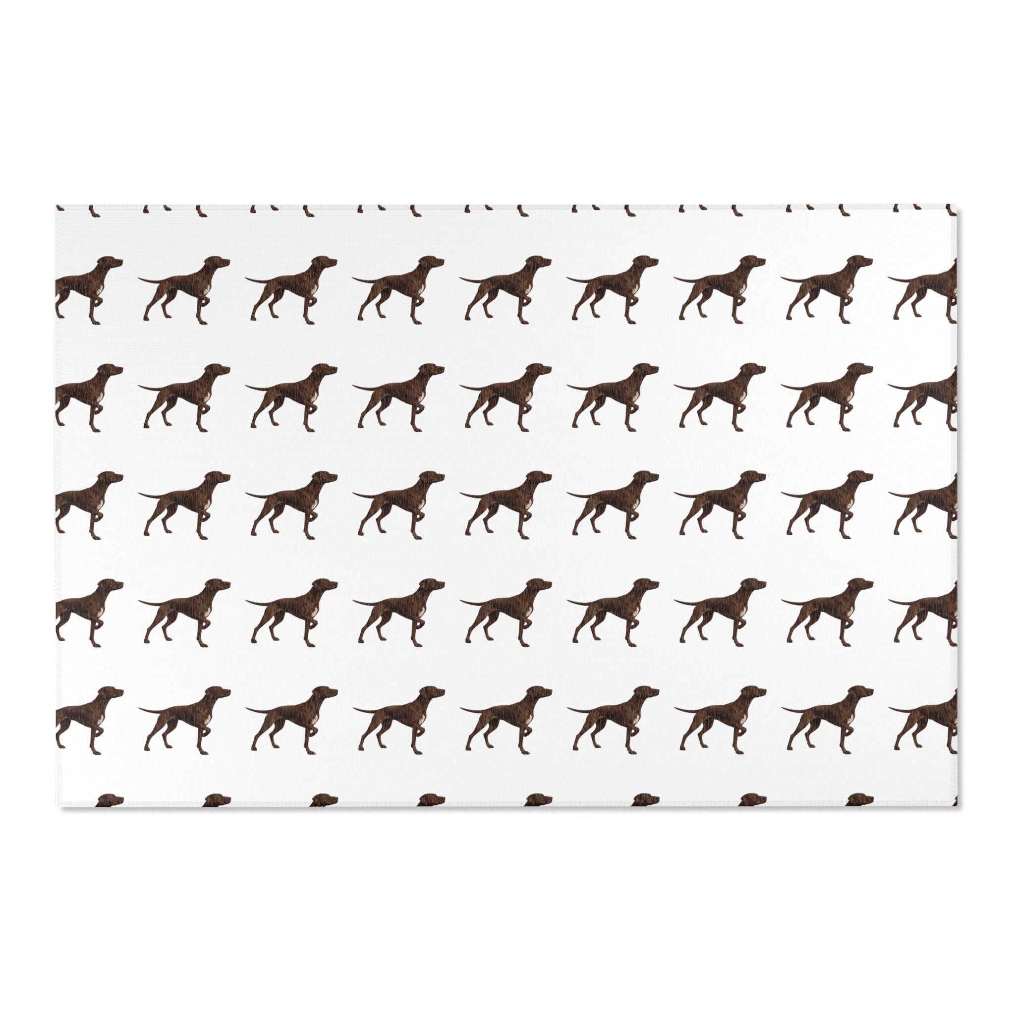 Solid Pointer Pattern Area Rug — Bird Dog Accent Rug for Home