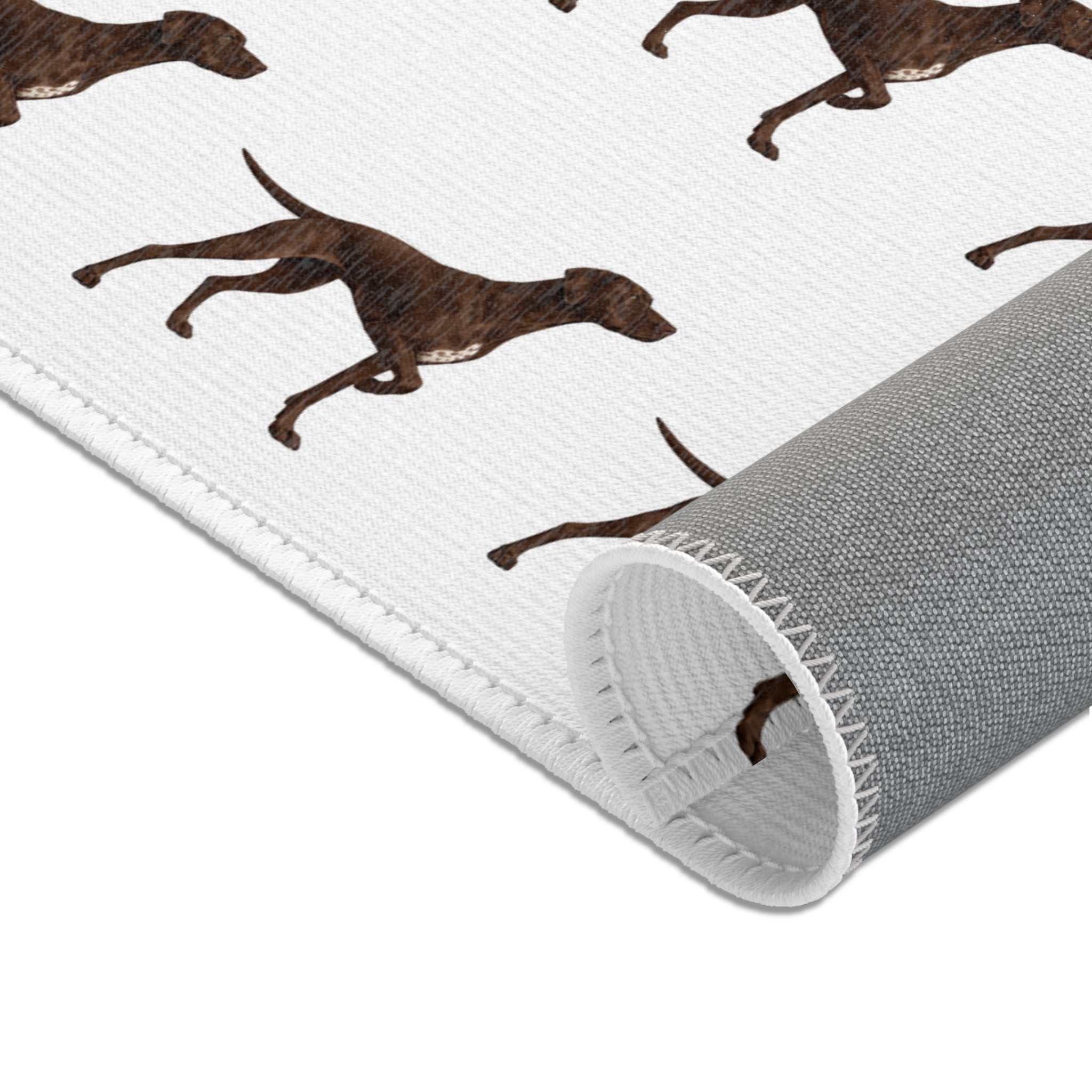 Solid Pointer Pattern Area Rug — Bird Dog Accent Rug for Home