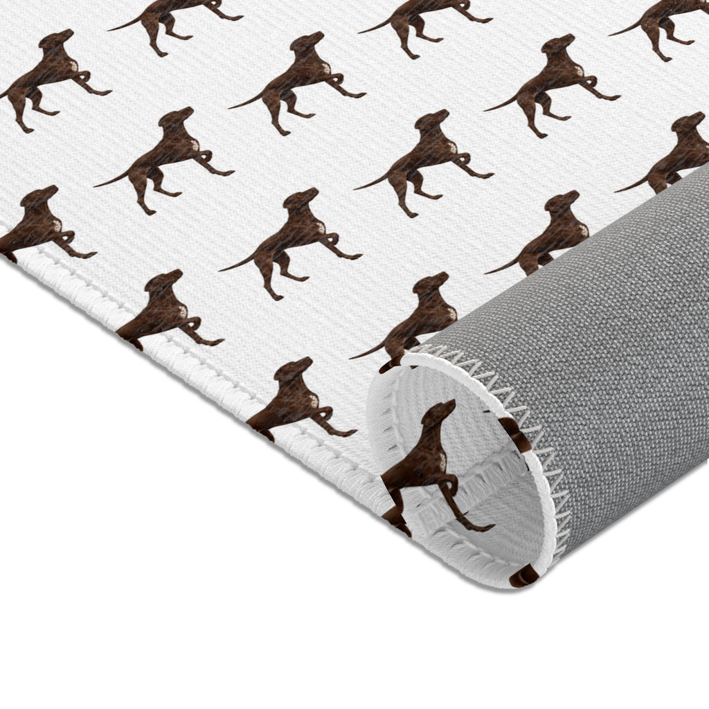 Solid Pointer Pattern Area Rug — Bird Dog Accent Rug for Home