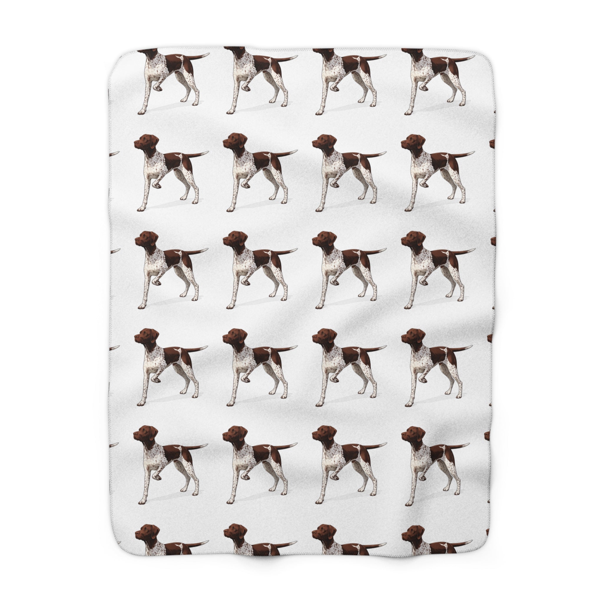 German Shorthaired Pointer Sherpa Blanket — Cozy Dog Print Throw for Pet Lovers