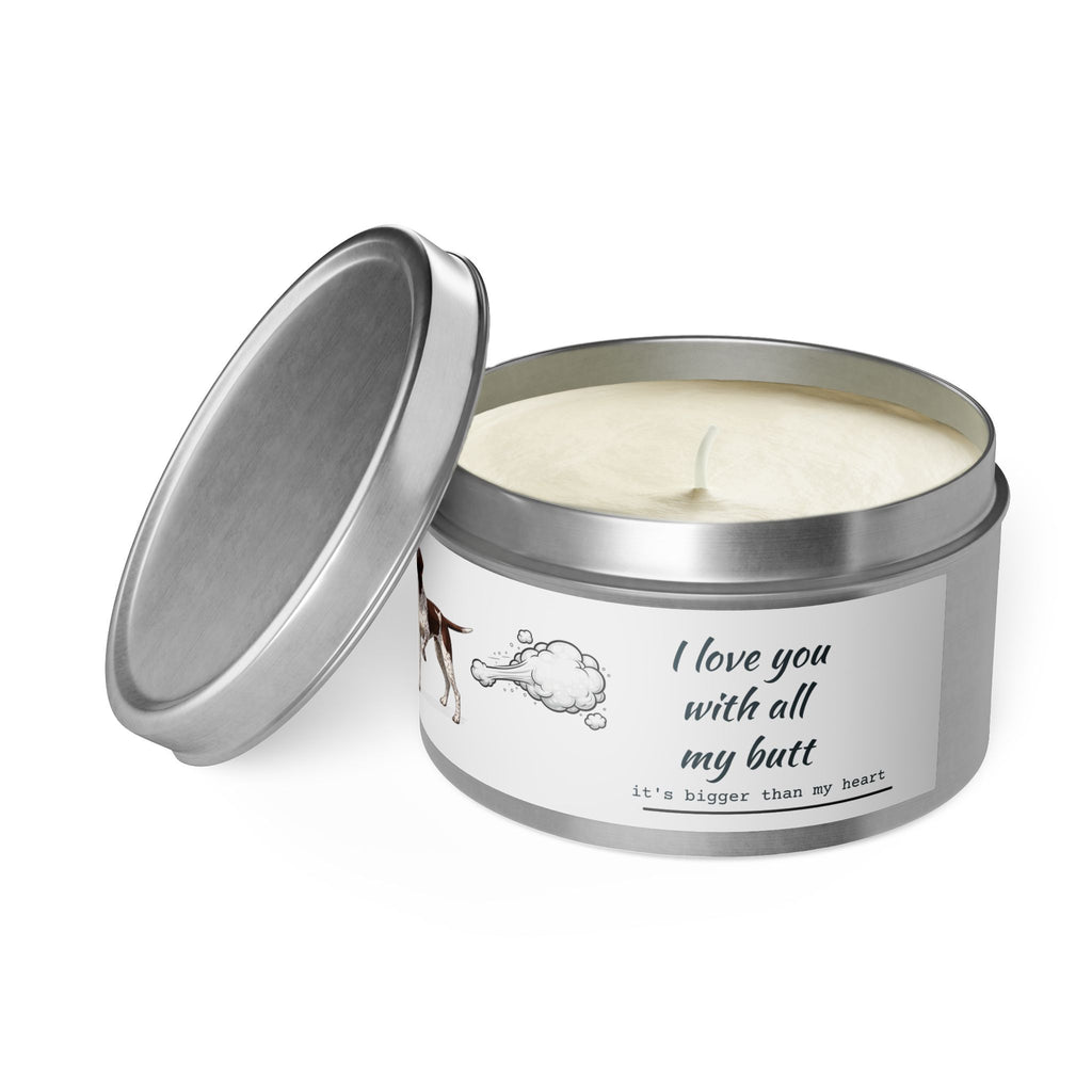 GSP Poof Candle — “I Love You With All My Butt” Funny Pet Gift
