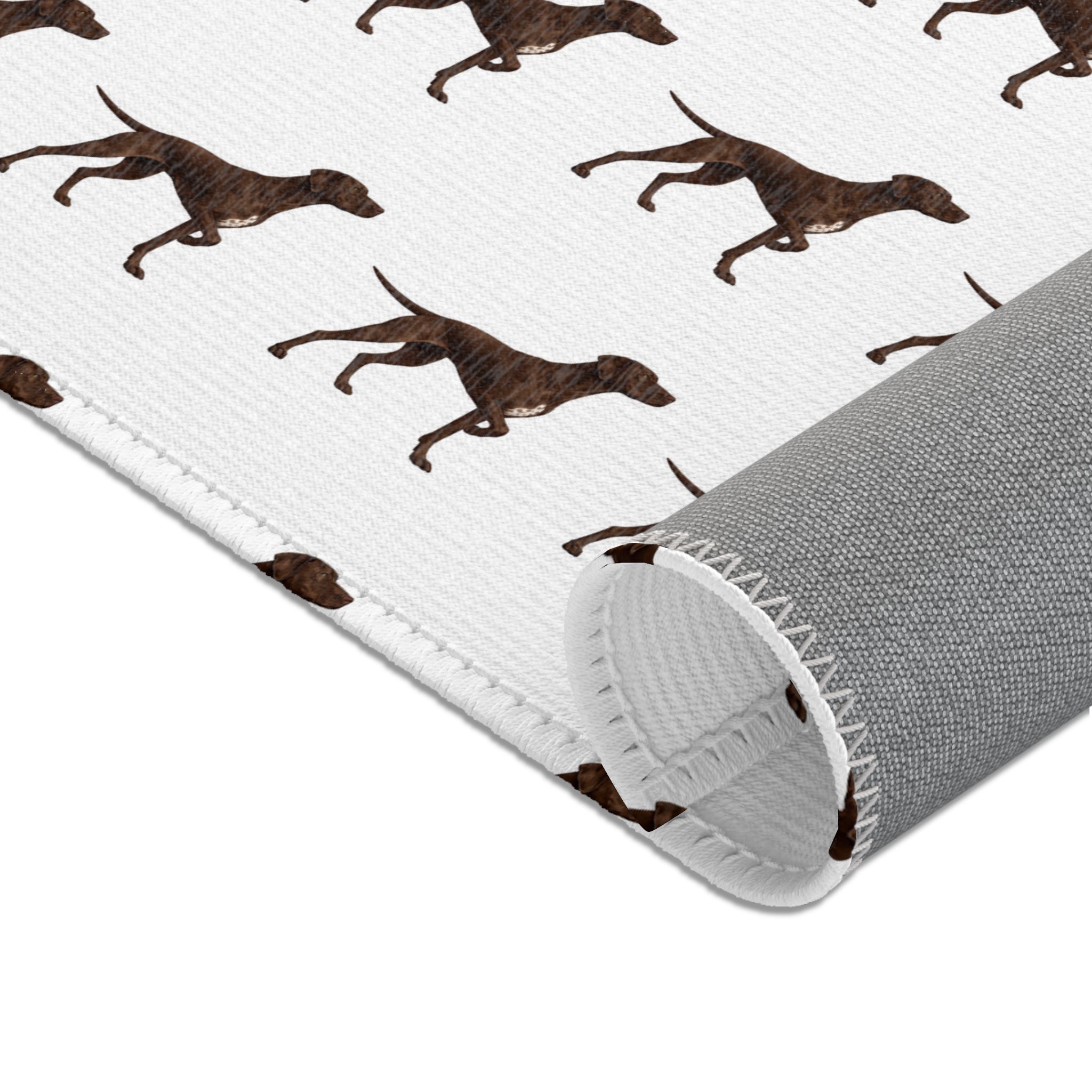 Solid Pointer Pattern Area Rug — Bird Dog Accent Rug for Home