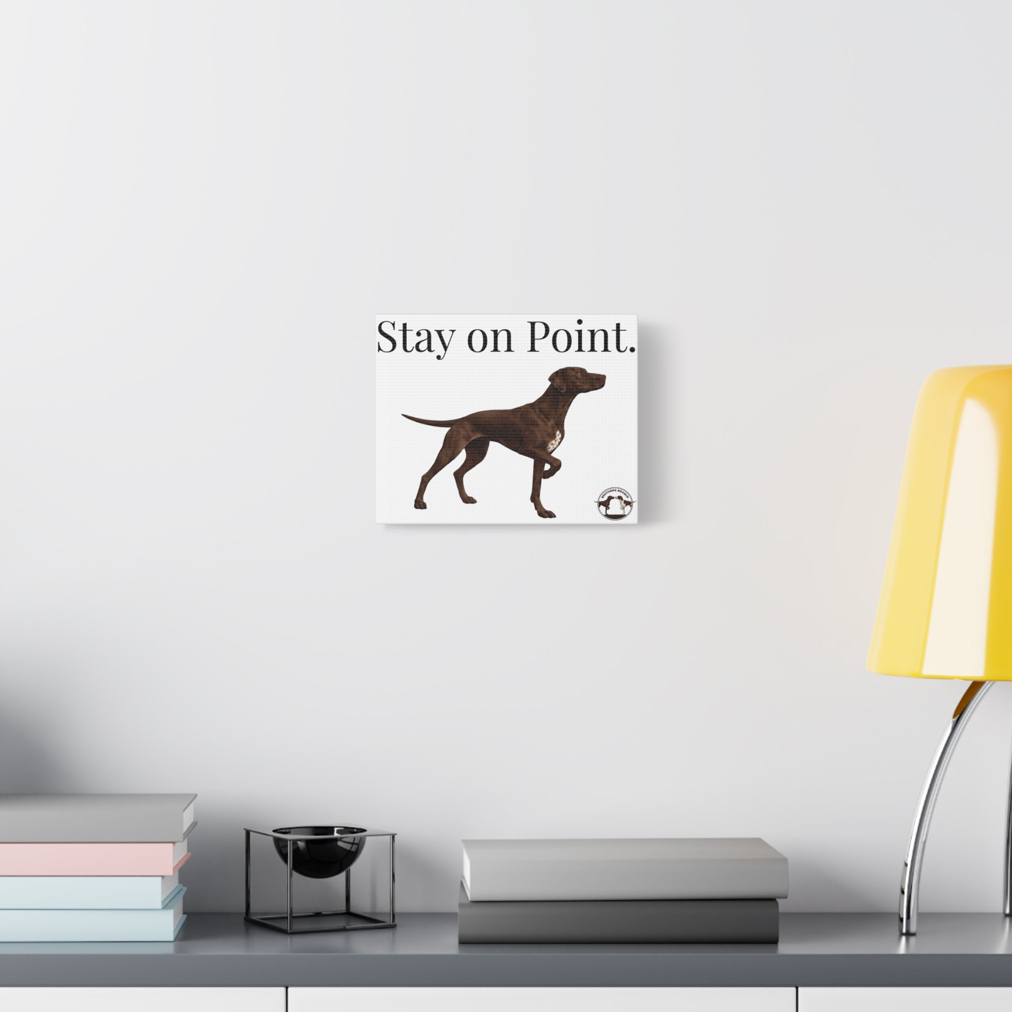 Stay on Point Braque Francais Canvas