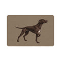 French Pointer Dog Food Mat — Non-Slip Pet Feeding Mat (12x18)