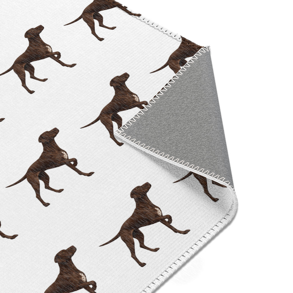 Solid Pointer Pattern Area Rug — Bird Dog Accent Rug for Home