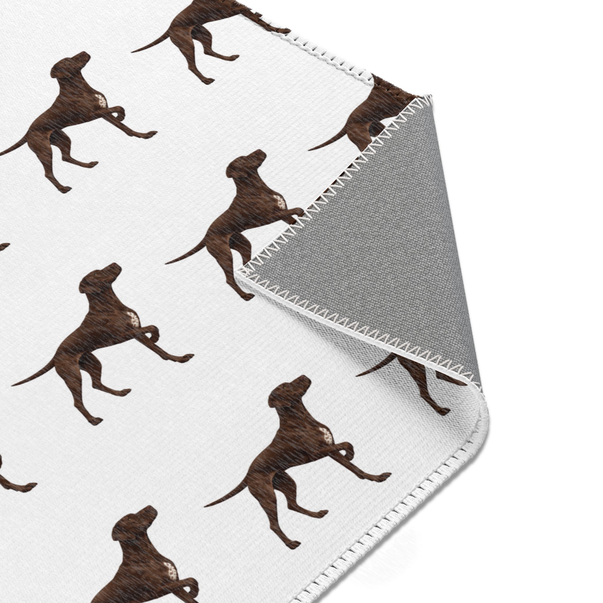 Solid Pointer Pattern Area Rug — Bird Dog Accent Rug for Home
