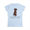 Braque Mom T-Shirt — Cute Chocolate Braque Dog Mom Tee