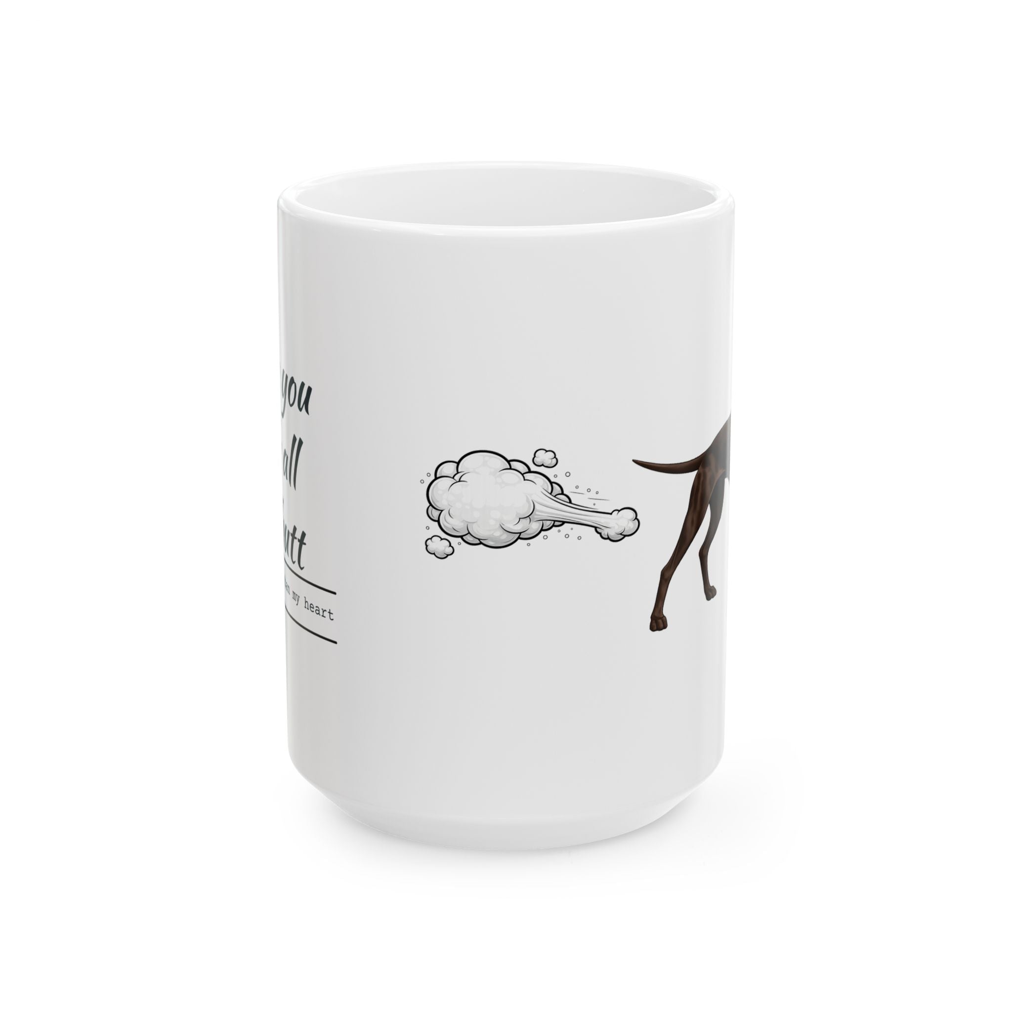 Pointer Fart Joke Mug — Funny Ceramic Coffee Cup for Dog Lovers (11oz & 15oz)