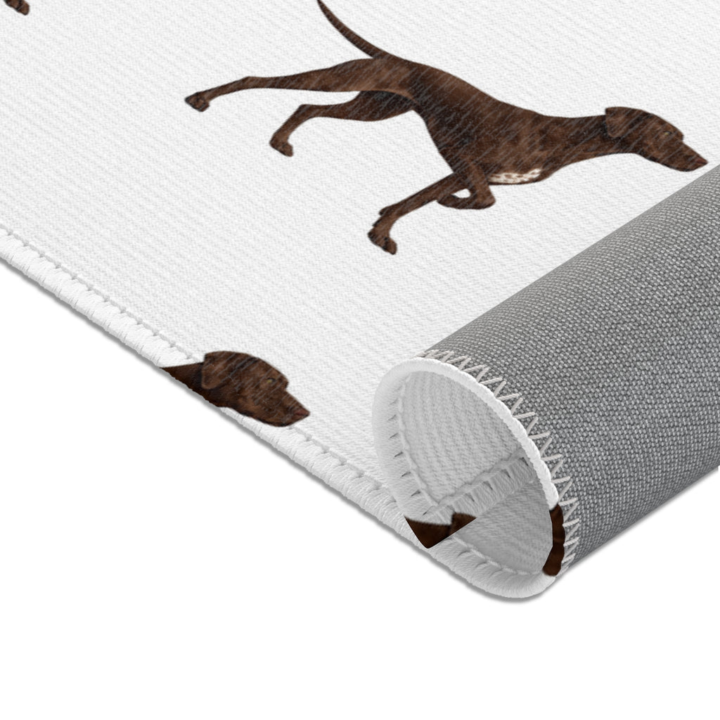 Solid Pointer Pattern Area Rug — Bird Dog Accent Rug for Home