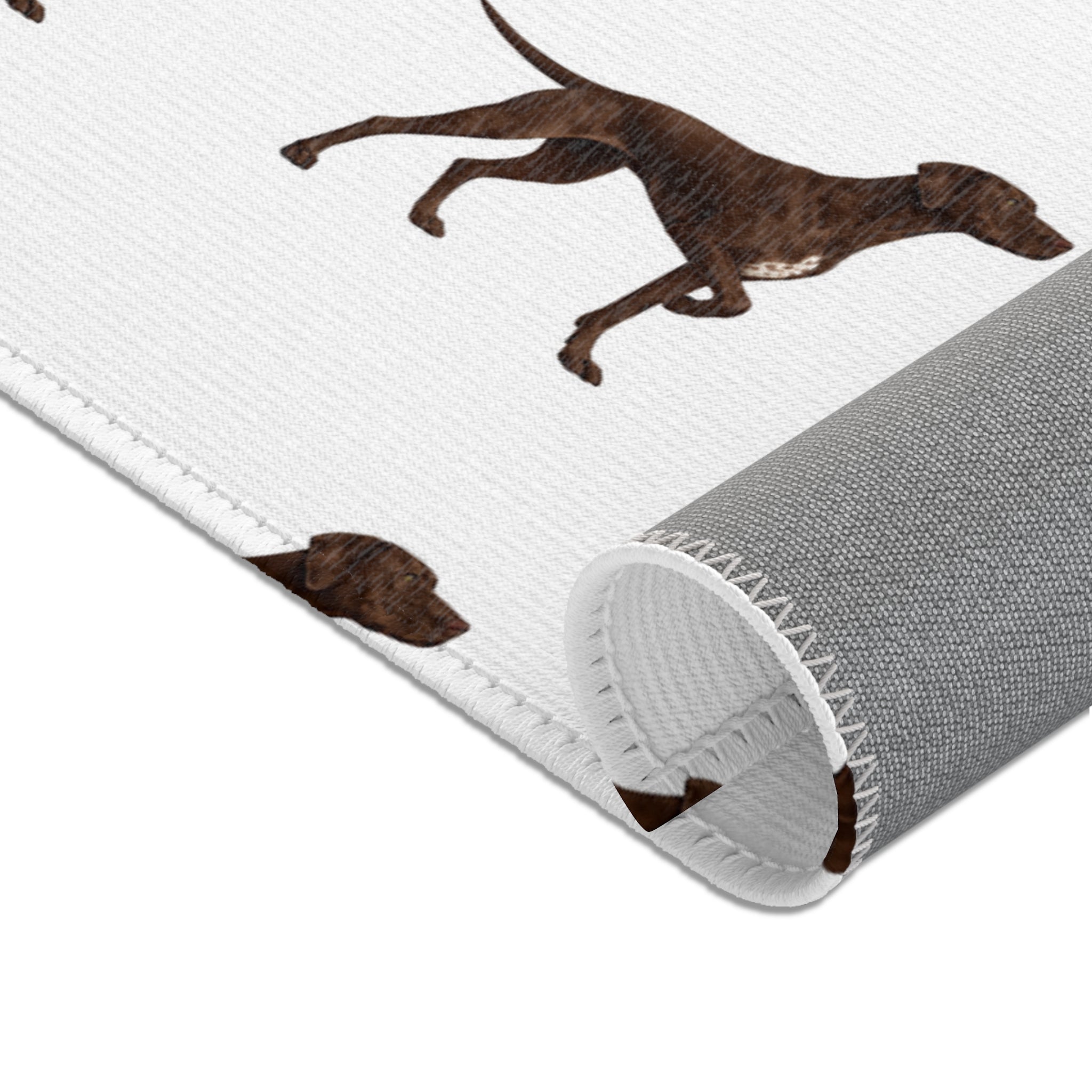 Solid Pointer Pattern Area Rug — Bird Dog Accent Rug for Home