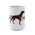 Pointer 15oz Dog Lover Coffee Mug — "Coffee First”