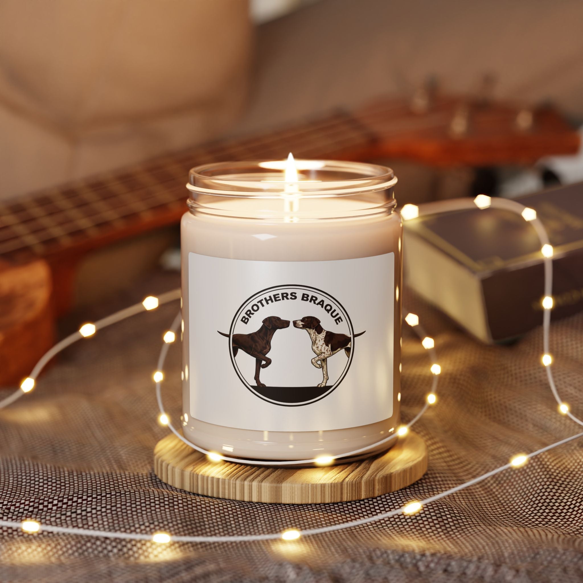Brothers Braque Scented Soy Candle – 9oz Jar (Dog Lovers Gift)