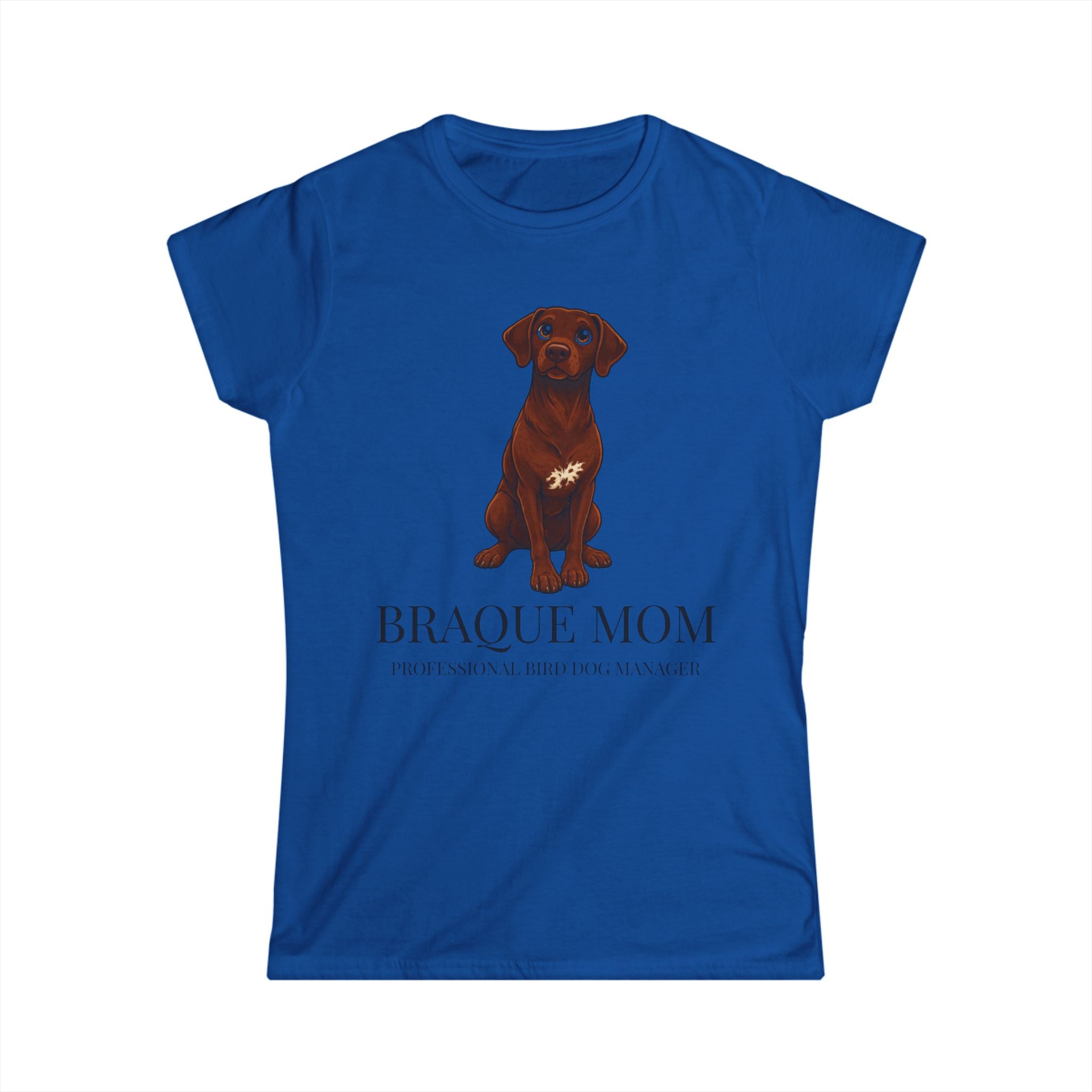Braque Mom T-Shirt — Cute Chocolate Braque Dog Mom Tee