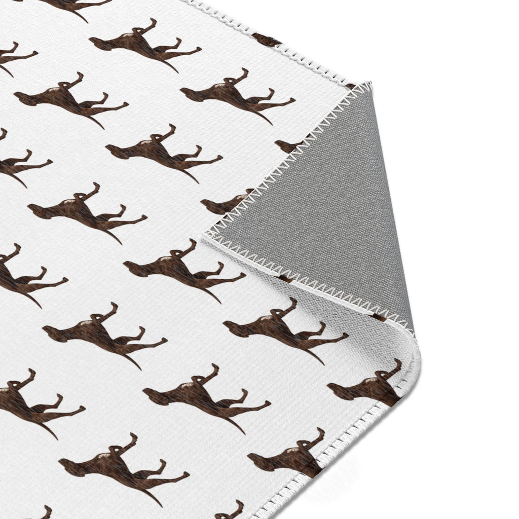 Solid Pointer Pattern Area Rug — Bird Dog Accent Rug for Home