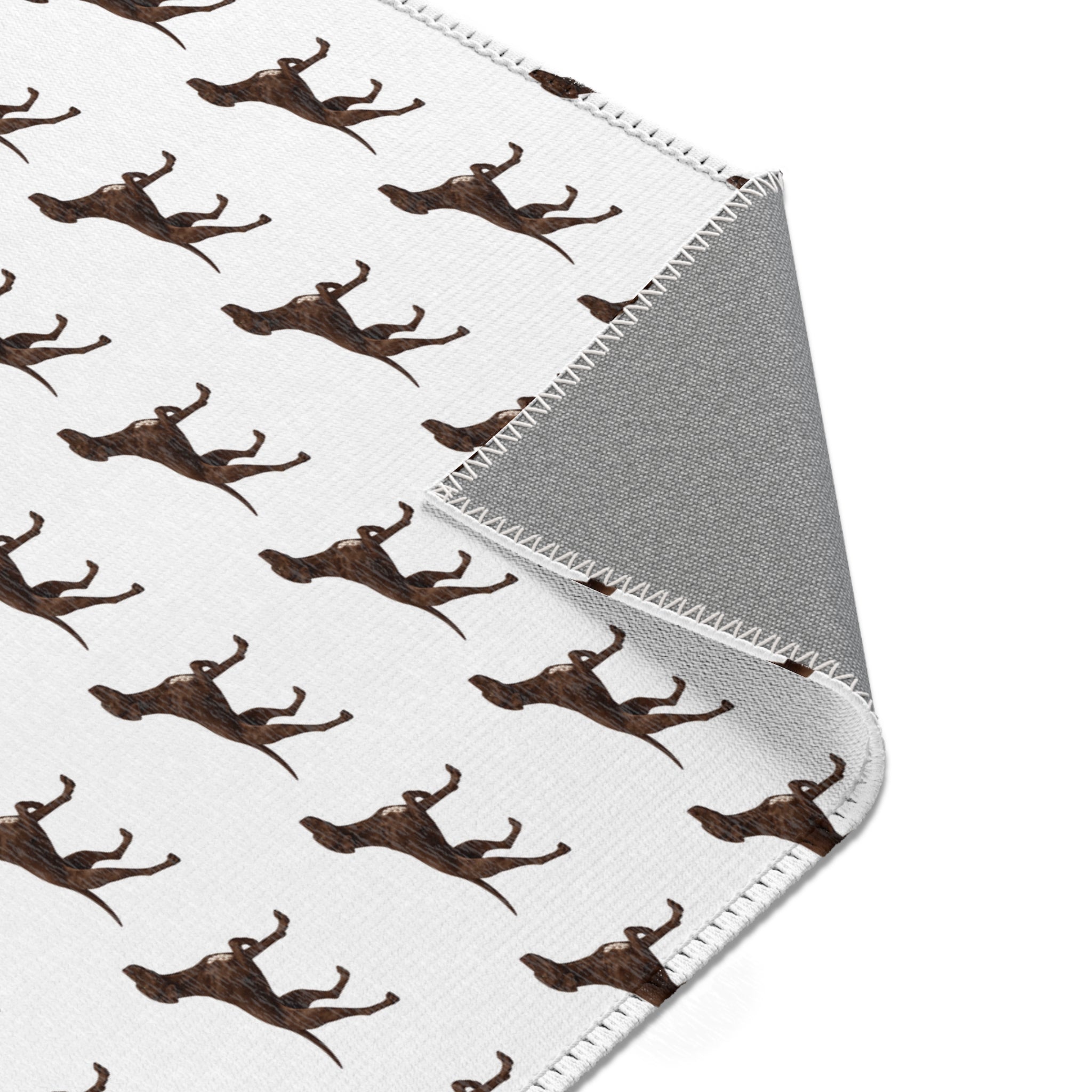 Solid Pointer Pattern Area Rug — Bird Dog Accent Rug for Home
