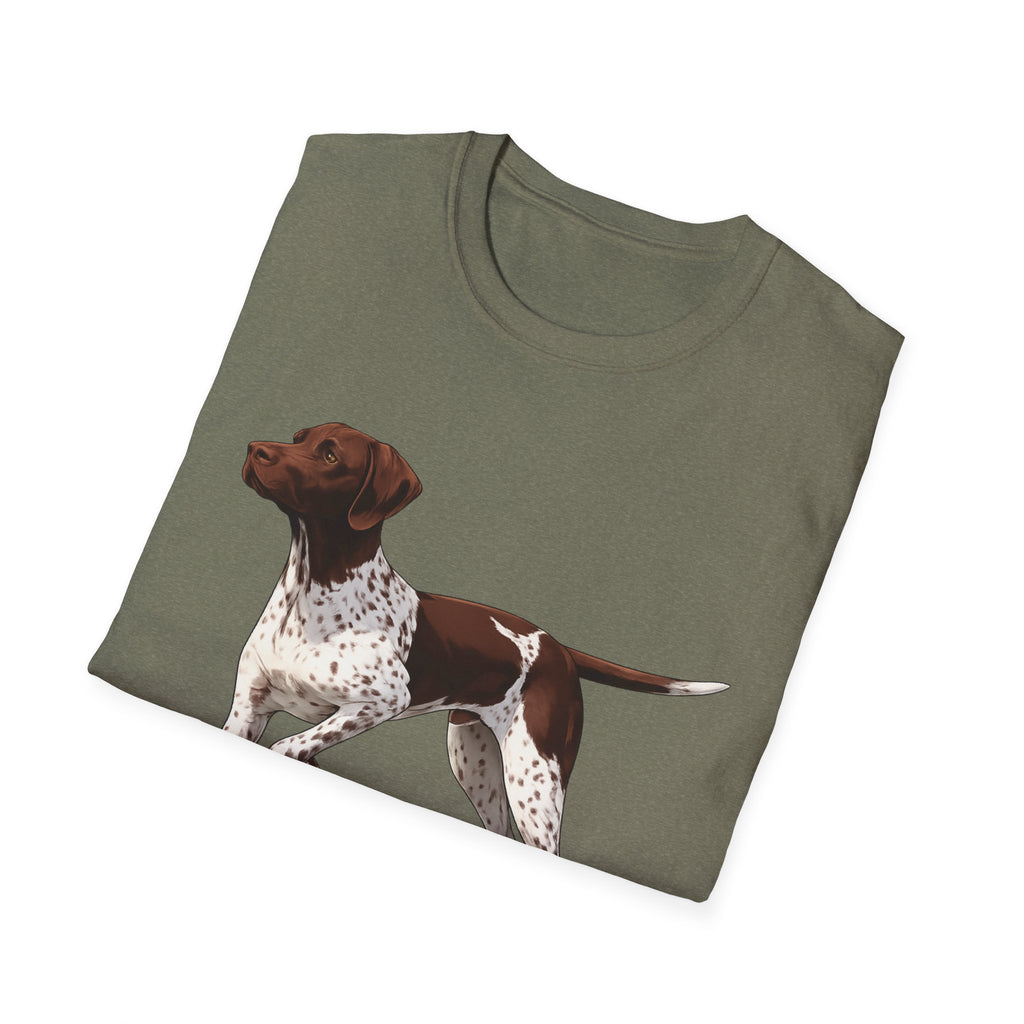 German Shorthaired Pointer T-Shirt — "I Brake for Birds" Dog Lover Tee
