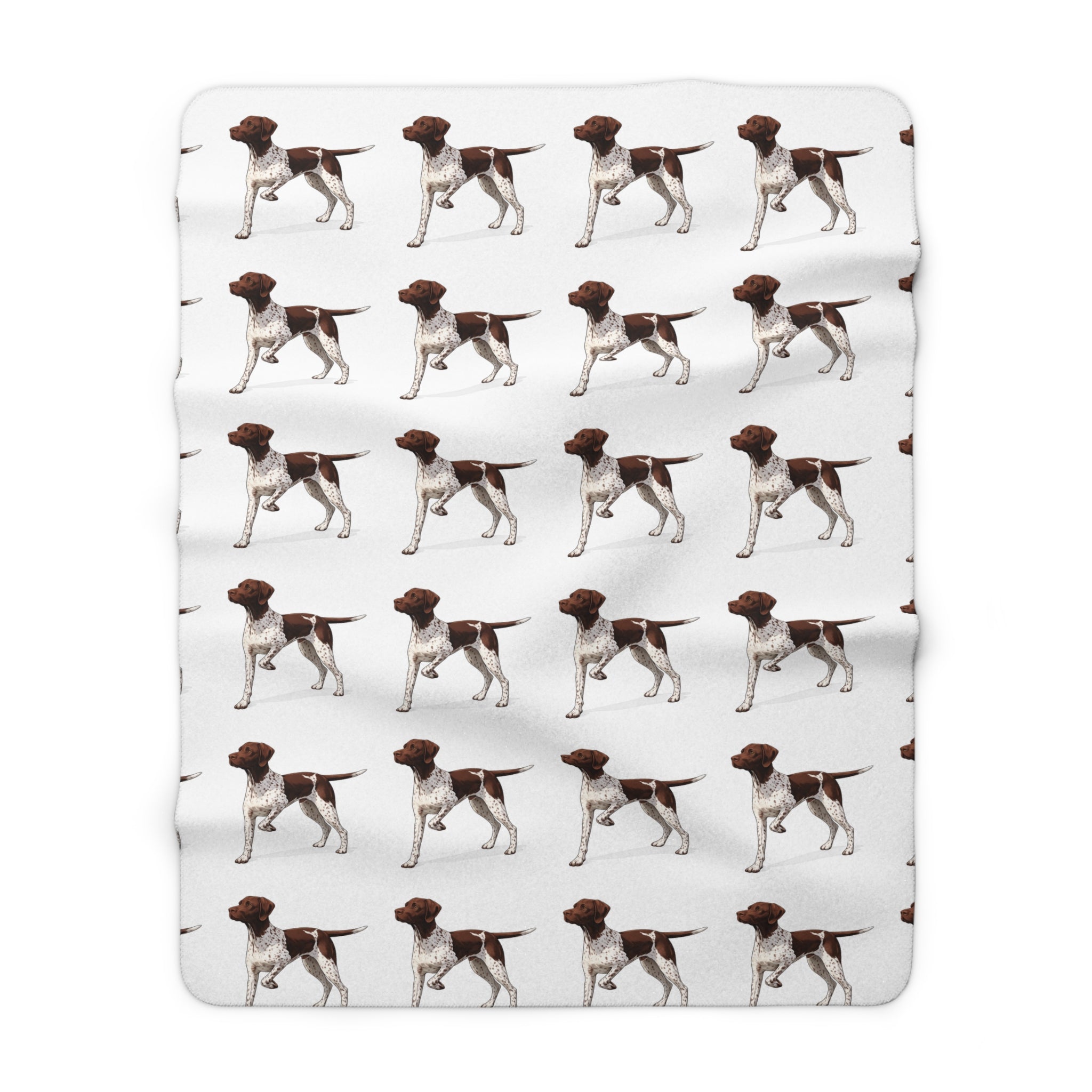 German Shorthaired Pointer Sherpa Blanket — Cozy Dog Print Throw for Pet Lovers
