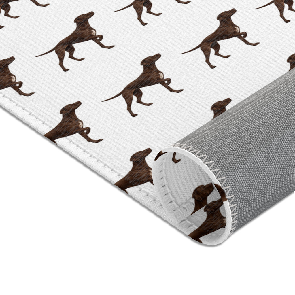 Solid Pointer Pattern Area Rug — Bird Dog Accent Rug for Home