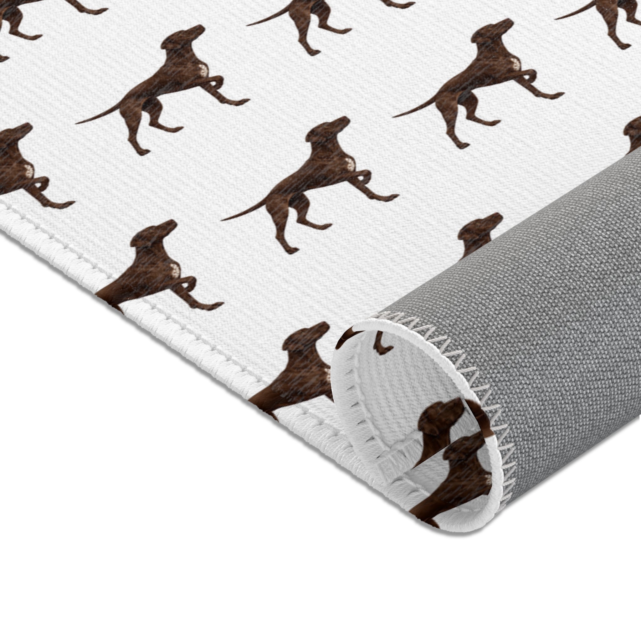 Solid Pointer Pattern Area Rug — Bird Dog Accent Rug for Home