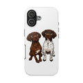 Tough Phone Case — Cute Brothers Braque Duo Phone Cover